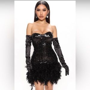 Icon Behavior Sequin Mini Dress set